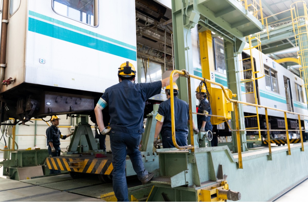 台車入れ替え作業3